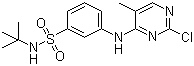 N-Tert-butyl-3-(2-chloro-5-methylpyrimidin-4-ylamino)benzenesulfonamide Structure,936092-53-4Structure