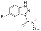 5-Bromo-n-methoxy-n-methyl-1h-pyrazolo[3,4-b]pyridine-3-carboxamide Structure,936132-60-4Structure