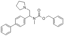 1-Pyrrolidin-2-(4-biphenyl)-2-(n-cbz-n-methyl)amino-ethane Structure,936498-13-4Structure