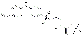 Tert-butyl4-((4-((5-vinylpyrimidin-2-yl)amino)phenyl)sulfonyl)piperidine-1-carboxylate Structure,937012-25-4Structure