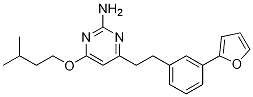 4-[2-[3-(2-Furanyl)phenyl]ethyl]-6-(3-methylbutoxy)-2-pyrimidinamine Structure,937369-38-5Structure