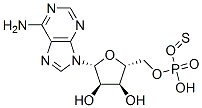 9-[5-O-(dihydroxyphosphinothioyl)pentofuranosyl]-9h-purin-6-amine lithium salt (1:1) Structure,93839-85-1Structure