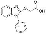 (1-Phenyl-1H-benzoimidazol-2-ylsulfanyl)-acetic acid Structure,93866-15-0Structure