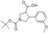 4-(3-Methoxy-phenyl)-pyrrolidine-1,3-dicarboxylic acid 1-tert-butyl ester Structure,939758-00-6Structure