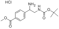 4-(1-Amino-2-tert-butoxycarbonylamino-ethyl)-benzoic acid methyl ester 1hcl salt Structure,939760-52-8Structure