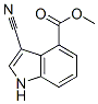 1H-Indole-4-carboxylic acid, 3-cyano-, methyl ester Structure,939793-19-8Structure