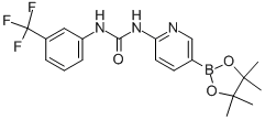 1-[5-(4,4,5,5-Tetramethyl-1,3,2-dioxaborolan-2-yl)pyridin-2-yl]-3-[3-(trifluoromethyl)phenyl]urea Structure,939968-42-0Structure