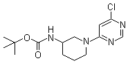 [1-(6-Chloro-pyrimidin-4-yl)-piperidin-3-yl]-carbamic acid tert-butyl ester Structure,939986-09-1Structure