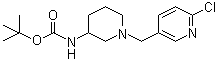 [1-(6-Chloro-pyridin-3-ylmethyl)-piperidin-3-yl]-carbamic acid tert-butyl ester Structure,939986-37-5Structure