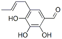 Benzaldehyde, 5-(2-butenyl)-2,3,4-trihydroxy- (9ci) Structure,94008-46-5Structure