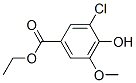 Ethyl 3-chloro-4-hydroxy-5-methoxybenzoate Structure,94108-77-7Structure