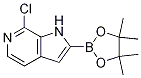 7-Chloro-2-(4,4,5,5-tetramethyl-1,3,2-dioxaborolan-2-yl)-1h-pyrrolo[2,3-c]pyridine Structure,942070-50-0Structure