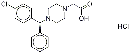 (R)-de(carboxymethoxy) cetirizine acetic acid hydrochloride Structure,942132-30-1Structure