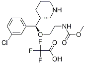 Methyl 2-((r)-(3-chlorophenyl)((r)-piperidin-3-yl)methoxy)ethylcarbamate (2,2,2-trifluoroacetate) Structure,942142-81-6Structure