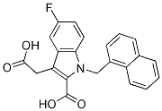 3-(Carboxymethyl)-5-fluoro-1-(naphthalen-1-ylmethyl)-1h-indole-2-carboxylic acid Structure,942191-15-3Structure