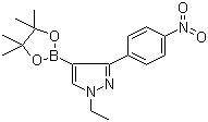 1-Ethyl-3-(4-nitrophenyl)-4-(4,4,5,5-tetramethyl-1,3,2-dioxaborolan-2-yl)-1h-pyrazole Structure,942920-11-8Structure