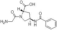 (2S,4r)-1-(2-aminoacetyl)-4-benzamidopyrrolidine-2-carboxylic acid Structure,943134-39-2Structure