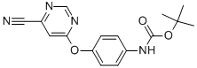 Tert-butyl 4-(6-cyanopyrimidin-4-yloxy)phenylcarbamate Structure,943313-34-6Structure