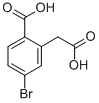 4-Bromo-2-(carboxymethyl)benzoic acid Structure,943749-63-1Structure