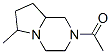 Pyrrolo[1,2-a]pyrazine, 2-acetyloctahydro-6-methyl- (7ci) Structure,94408-65-8Structure