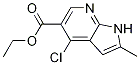 1H-pyrrolo[2,3-b]pyridine-5-carboxylic acid, 4-chloro-2-methyl-, ethyl ester Structure,944123-96-0Structure