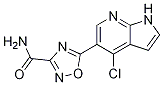 1,2,4-Oxadiazole-3-carboxamide, 5-(4-chloro-1h-pyrrolo[2,3-b]pyridin-5-yl)- Structure,944124-22-5Structure