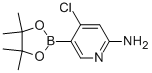 2-Amino-4-chloro pyridine-5-boronic acid pinacol ester Structure,944401-60-9Structure