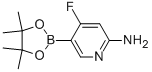 2-Amino-4-fluoro pyridine-5-boronic acid pinacol ester Structure,944401-71-2Structure