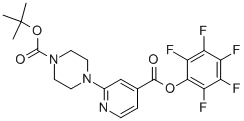 Pentafluorophenyl 2-[4-(tert-butoxycarbonyl)piperazin-1-yl]isonicotinate Structure,944450-81-1Structure