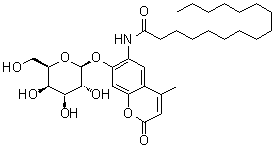 6-Hexadecanoylamino-4-methylumbelliferyl-β-d-galactopyranoside Structure,94452-17-2Structure