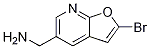 (2-Bromofuro[2,3-b]pyridin-5-yl)methylamine Structure,944709-59-5Structure