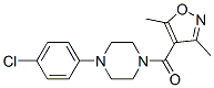 Methanone, [4-(4-chlorophenyl)-1-piperazinyl](3,5-dimethyl-4-isoxazolyl)- Structure,945116-83-6Structure