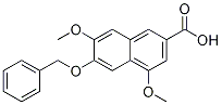 4,7-Dimethoxy-6-(phenylmethoxy)-2-naphthalenecarboxylic acid Structure,94550-04-6Structure