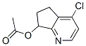 4-Chloro-6,7-dihydro-5H-cyclopenta[b]pyridin-7-yl acetate Structure,945666-87-5Structure