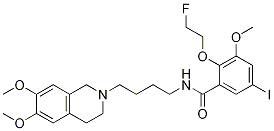 N-[4-(3,4-dihydro-6,7-dimethoxy-2(1h)-isoquinolinyl)butyl]-2-(2-fluoroethoxy)-5-iodo-3-methoxybenzamide Structure,945992-38-1Structure