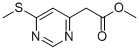 (6-Methylsulfanylpyrimidin-4-yl)acetic acid methyl ester Structure,946422-10-2Structure