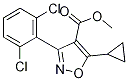 4-Isoxazolecarboxylic acid, 5-cyclopropyl-3-(2,6-dichlorophenyl)-, methyl ester Structure,946426-88-6Structure