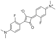 (4Z)-2-[4-(dimethylamino)-2-fluorophenyl]-4-[4-(dimethyliminio)-2-fluoro-2,5-cyclohexadien-1-ylidene]-3-oxo-1-cyclobuten-1-olate Structure,94703-33-0Structure