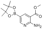 Methyl 2-amino-5-(4,4,5,5-tetramethyl-1,3,2-dioxaborolan-2-yl)nicotite Structure,947249-44-7Structure