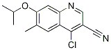 4-Chloro-6-methyl-7-(1-methylethoxy)-3-quinolinecarbonitrile Structure,947339-95-9Structure