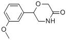 6-(3-Methoxy-phenyl)-morpholin-3-one Structure,947691-87-4Structure