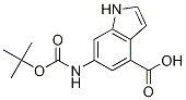 6-N-boc-aminoindole-4-carboxylic acid/6-(tert-butoxycarbonylamino)-1h-indole-4-carboxylic acid Structure,948015-63-2Structure