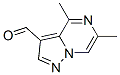 Pyrazolo[1,5-a]pyrazine-3-carboxaldehyde, 4,6-dimethyl-(9ci) Structure,94813-91-9Structure