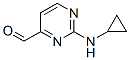 2-Cyclopropylaminopyrimidine-4-carbaldehyde Structure,948549-74-4Structure