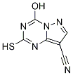 4-Hydroxy-2-mercaptopyrazolo[1,5-a][1,3,5]triazine-8-carbonitrile Structure,948575-58-4Structure