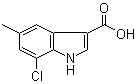 1H-indole-3-carboxylic acid, 7-chloro-5-methyl- Structure,948581-64-4Structure