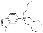 1H-Indole, 6-(tributylstannyl)- Structure,949595-46-4Structure