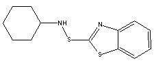 N-Cyclohexyl-2-benzothiazolesulfenamide Structure,95-33-0Structure