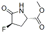 Proline, 4-fluoro-5-oxo-, methyl ester, trans-(9ci) Structure,95048-75-2Structure