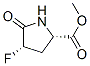 Proline, 4-fluoro-5-oxo-, methyl ester, cis-(9ci) Structure,95048-76-3Structure